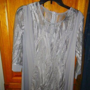 3 for $25💎Silver gray evening dress